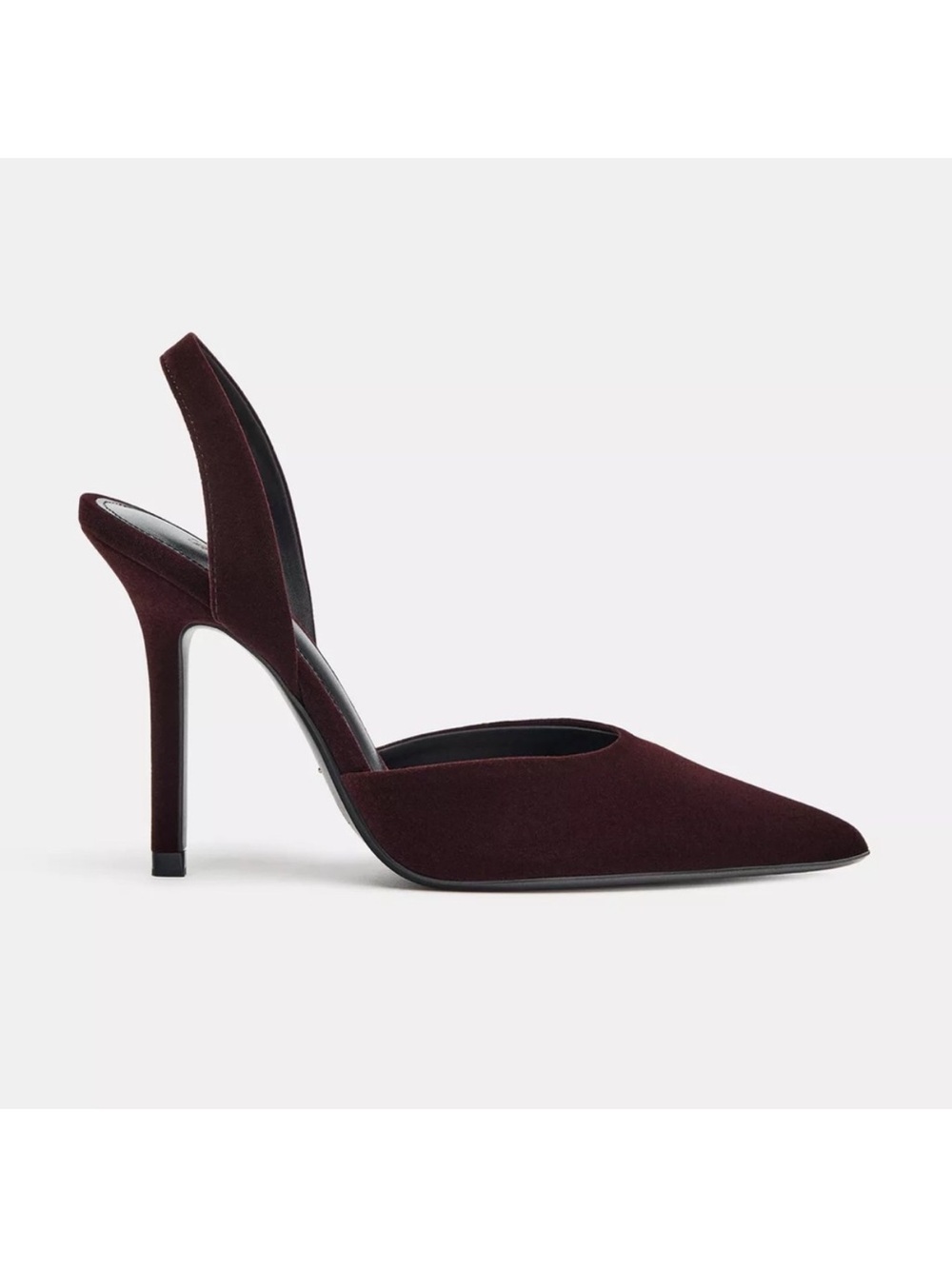 Zara velvet Pointed Slingback Heel